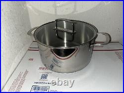 SCHULTE-UFER Stainless Steel 18/10 -5Qt Stock Pot WithLid Induction Ready