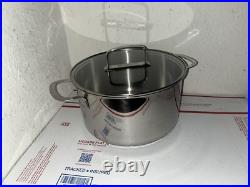 SCHULTE-UFER Stainless Steel 18/10 -5Qt Stock Pot WithLid Induction Ready