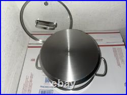 SCHULTE-UFER Stainless Steel 18/10 -5Qt Stock Pot WithLid Induction Ready