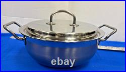 SILGA MILANO TEKNIKA 18/10 SS 12 STOCKPOT DUTCH OVEN WithMULTICORE BASE &LID DS43