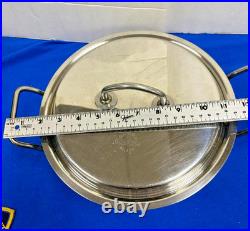 SILGA MILANO TEKNIKA 18/10 SS 12 STOCKPOT DUTCH OVEN WithMULTICORE BASE &LID DS43