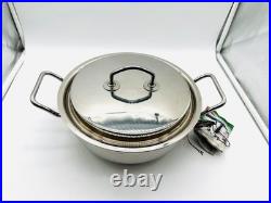 SILGA Milano Stainless Steel Pot with Lid 10 Made in Italy Premium Cookware NEW