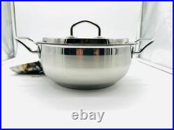 SILGA Milano Stainless Steel Pot with Lid 10 Made in Italy Premium Cookware NEW