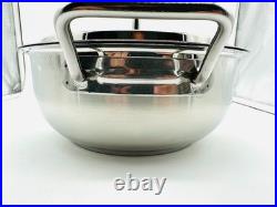 SILGA Milano Stainless Steel Pot with Lid 10 Made in Italy Premium Cookware NEW