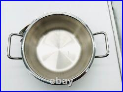 SILGA Milano Stainless Steel Pot with Lid 10 Made in Italy Premium Cookware NEW
