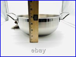 SILGA Milano Stainless Steel Pot with Lid 10 Made in Italy Premium Cookware NEW