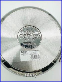 SILGA Milano Stainless Steel Pot with Lid 10 Made in Italy Premium Cookware NEW