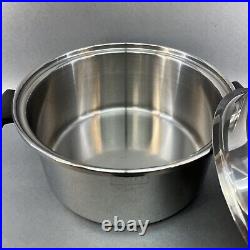 SOCIETY Large 10 Stock Pot And Lid Ultrex 7 System T304S Stainless Cookware