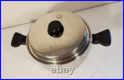 SaladMaster XP? 316L Surgical Stainless Steel 7 Quart Stock Pot 6.6L Handles Lid