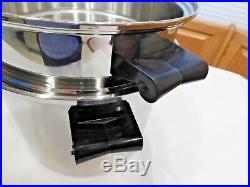 Saladmaster 10 Qt Stock Pot & Steamer T304s Stainless Steel Waterless Cookware