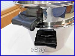 Saladmaster 10 Qt Stock Pot & Steamer T304s Stainless Steel Waterless Cookware