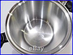 Saladmaster 10 Qt Stock Pot Versa Tec Tp304 Stainless Steel Waterless Cookware