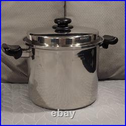 Saladmaster 10 Qt Stockpot T304S Surgical Stainless ORIGINAL LID Excellent VTG
