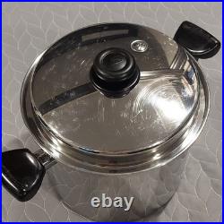 Saladmaster 10 Qt Stockpot T304S Surgical Stainless ORIGINAL LID Excellent VTG