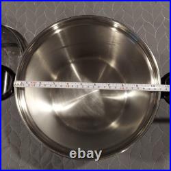 Saladmaster 10 Qt Stockpot T304S Surgical Stainless ORIGINAL LID Excellent VTG