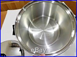 Saladmaster 12 Qt Stock Pot 5 Star Tp304s Surgical Stainless Steel & LID Nice