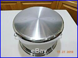 Saladmaster 12 Qt Stock Pot Versa Tec T304s Surgical Stainless Steel & LID USA