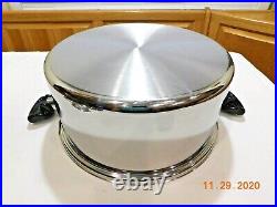 Saladmaster 16 Qt Roaster Stock Pot Tp304-316l System 7 Ply Stainless Steel