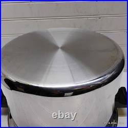 Saladmaster 16 Qt Stockpot T304S Surgical Stainless Dutch Oven Fry Saute Pan Lid