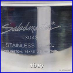 Saladmaster 16 Qt Stockpot T304S Surgical Stainless Dutch Oven Fry Saute Pan Lid