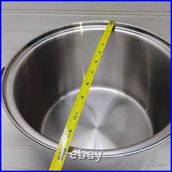 Saladmaster 16 Qt Stockpot T304S Surgical Stainless Dutch Oven Fry Saute Pan Lid