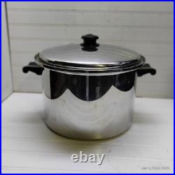 Saladmaster 16 Qt Stockpot T304S Surgical Stainless Dutch Oven Fry Saute Pan Lid