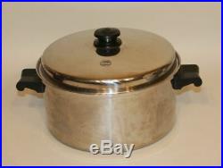 Saladmaster 18-8 Stainless Steel 11 Inch 6 Quart Dutch Oven Stock Pot + Vapo Lid