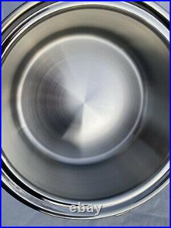 Saladmaster 316Ti 5 Quart Roaster Stock Pot Pan Titanium Stainless Steel
