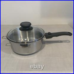Saladmaster 316Ti Stainless Steel 3 Qt Stockpot Three-Piece Set