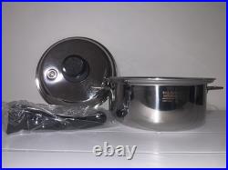 Saladmaster 316Ti Stainless Steel 3 Qt Stockpot Three-Piece Set