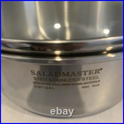 Saladmaster 316Ti Stainless Steel 3 Qt Stockpot Three-Piece Set