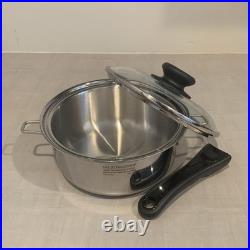 Saladmaster 316Ti Stainless Steel 3 Qt Stockpot Three-Piece Set