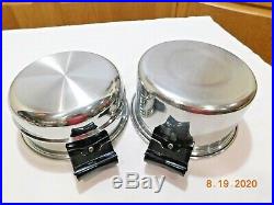 Saladmaster 3 Qt Mini Stock Pot & Double Boiler 18-8 Stainless Steel