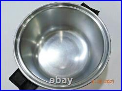 Saladmaster 4 Qt Mini Stock Pot 18-8 Stainless Steel Waterless Cookware