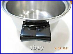 Saladmaster 4 Qt Mini Stock Pot 18-8 Stainless Steel Waterless Cookware