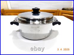 Saladmaster 4 Qt Mini Stock Pot 5 Star Tp304s Stainless Steel Waterless