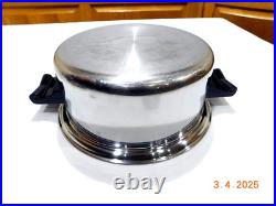 Saladmaster 4 Qt Mini Stock Pot 5 Star Tp304s Stainless Steel Waterless