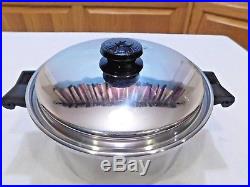Saladmaster 4qt Mini Stock Pot 18-8 Tri Clad Stainless Steel Excellent Condition