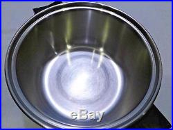 Saladmaster 4qt Mini Stock Pot 18-8 Tri Clad Stainless Steel Excellent Condition