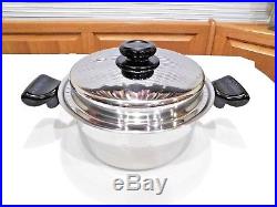 Saladmaster 4qt Stock Pot & LID System 7 Tp304-316 Stainless Waterless Cookware