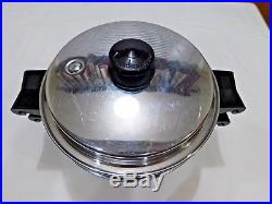 Saladmaster 4qt Stock Pot Steamer 18-8 Tri Clad Stainless Steel Waterless Cookwr