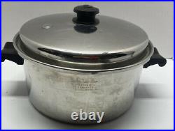 Saladmaster 6QT Stock Pot WithVapo Lid-Model 18-8 Stainless Steel-USA Made Dallas