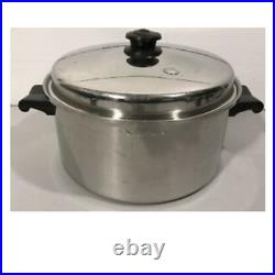 Saladmaster 6.5 Qt Multi-Ply Stainless Stockpot Dutch Oven Stir Frying Pan & Lid