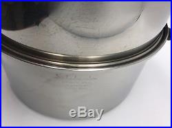 Saladmaster 6 qt Stainless Steel Dutch Oven Pot & Dome Lid Stock Pot (17-1060)