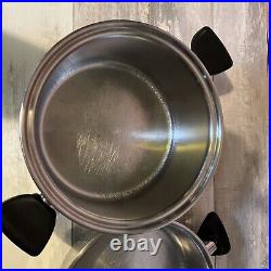 Saladmaster 7.0Qt T304-316 Surgical Stainless Stockpot Dutch Oven Fryer Dome