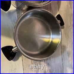 Saladmaster 7.0Qt T304-316 Surgical Stainless Stockpot Dutch Oven Fryer Dome