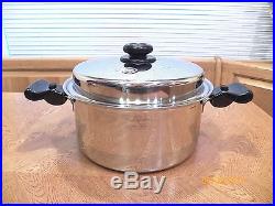 Saladmaster 7 Qt Stock Pot 316l Surgical Stainless Steel Dent & Ding Special
