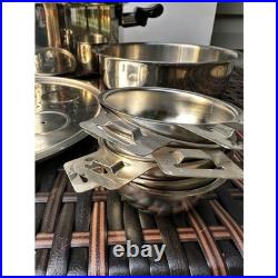 Saladmaster 7 Qt Stock Pot TP304-316 Egg Poacher Double Surgical Stainless Steel