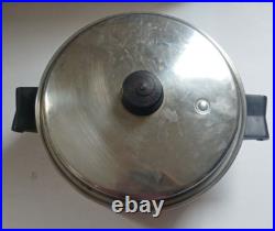 Saladmaster 806 Stock Pot 6 Qt 18-8 Tri-Clad Stainless Steel + 808 Pan