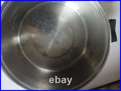 Saladmaster 806 Stock Pot 6 Qt 18-8 Tri-Clad Stainless Steel + 808 Pan